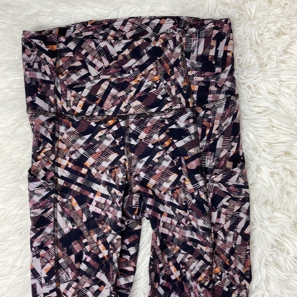 Lululemon Fast and Free Tight 25" *Non-Reflective Nulux Kaleidoscopic Pink Multi - Picture 1 of 7